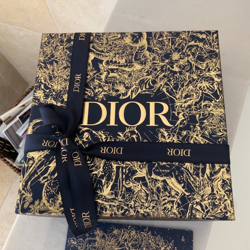 Dior Gift Box with Ribbon and card